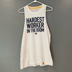 The Rock workout tank top